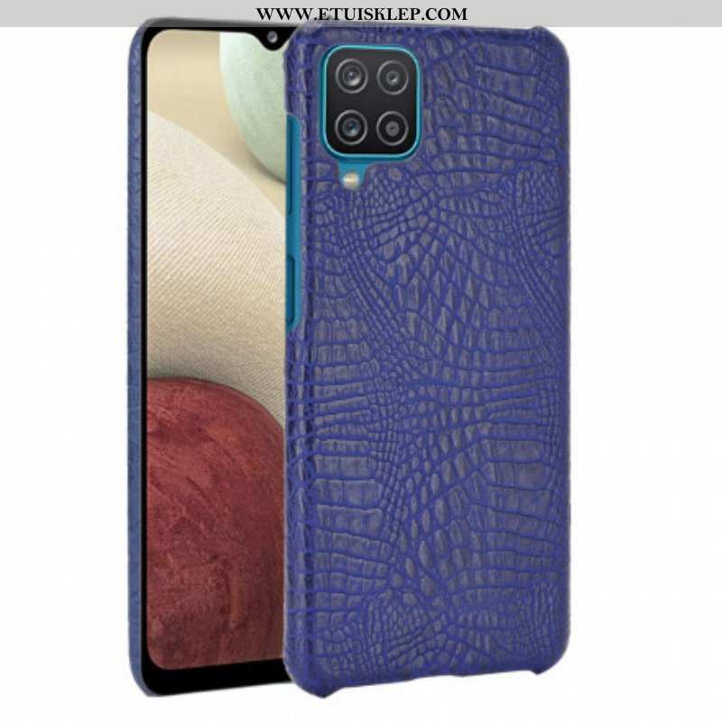 Etui do Samsung Galaxy M12 / A12 Efekt Skóry Krokodyla